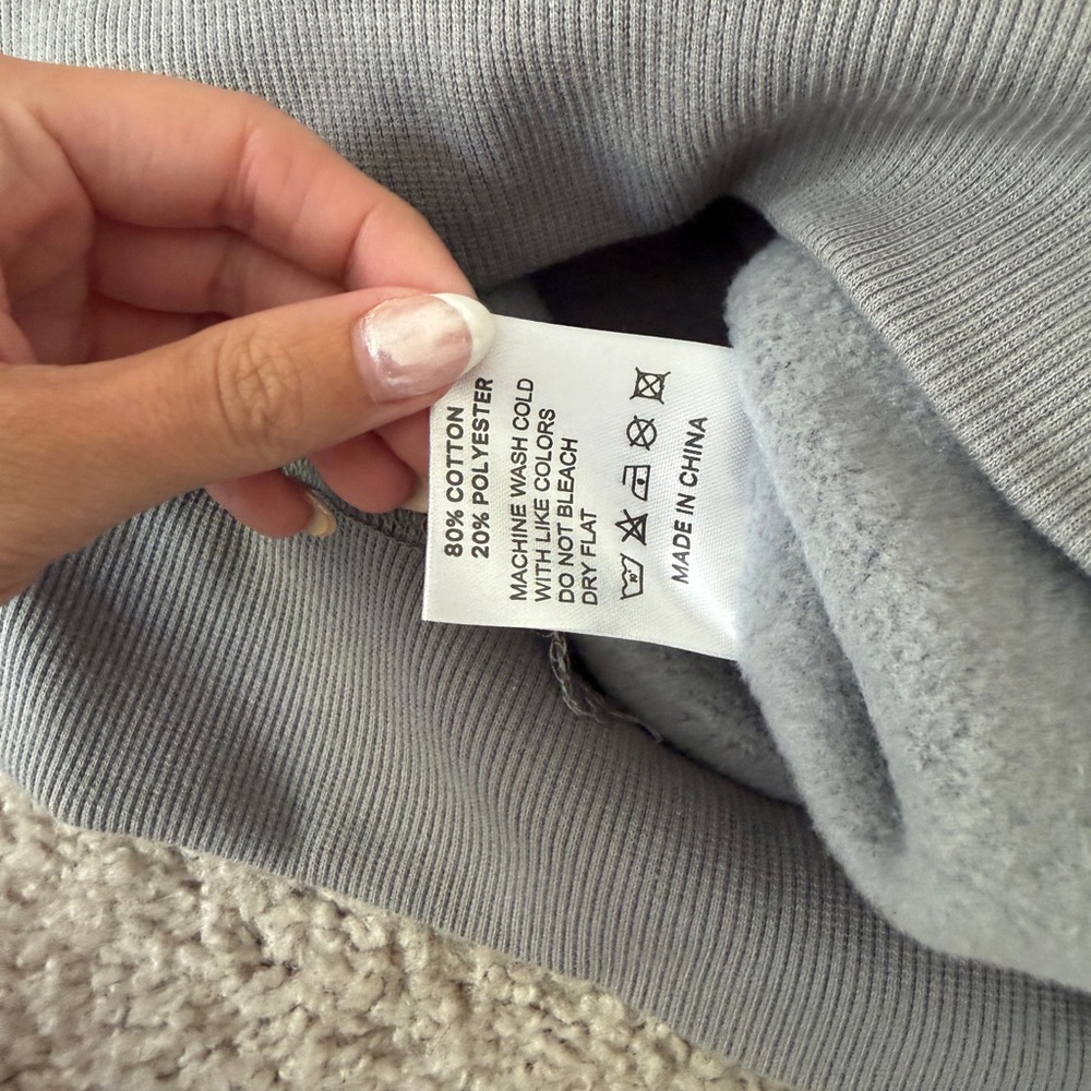 Parke monotone slate grey mockneck sweatshirt NWOT - Picture 4 of 6